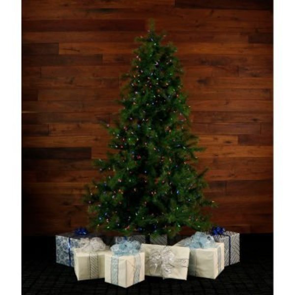 Almo Fulfillment Services Llc Fraser Hill Farm Artificial Christmas Tree - 6.5 Ft. Southern Peace Pine - Multi-Color LED Lighting FFSP065-6GR